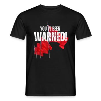 RED FLAG You´ve Been Warned Toxisch Beziehung Lust - Männer T-Shirt - Schwarz - Vorne - AI Model Male 178 light (178cm)