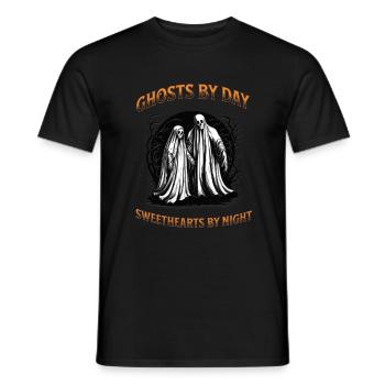Ghosts by day sweethearts by night - Men's T-Shirt - black - Front - AI Model Male 178 light (178cm)
