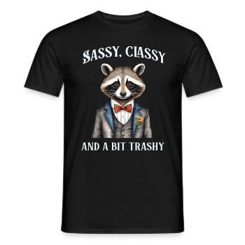 Frech, edel und ein bisschen trashig - Männer T-Shirt - Schwarz - Vorne - AI Model Male 178 light (178cm)