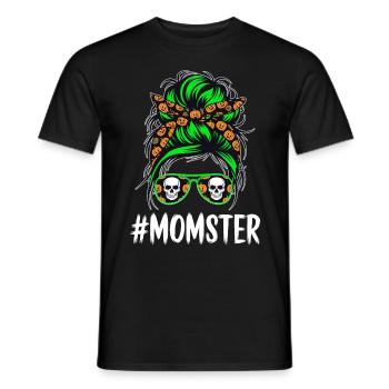 Halloween Momster Monster Mom - Men's T-Shirt - black - Front - AI Model Male 178 light (178cm)