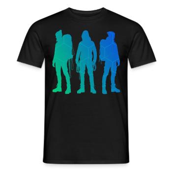 Bloc Escalade Femmes Escalade Hommes - T-shirt homme - noir - Devant - AI Model Male 178 light (178cm)