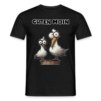 Guten Moin - servus hello guten Morgen morschen - Männer T-Shirt - Schwarz - Vorne - AI Model Male 178 light (178cm)