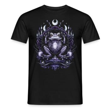 okkultismus Frosch Tarot Tarotkarten Mystisches - Männer T-Shirt - Schwarz - Vorne - AI Model Male 178 light (178cm)