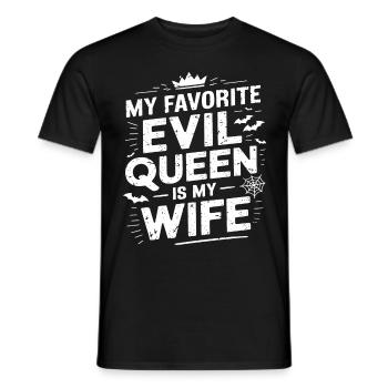 Ma méchante reine préférée est ma femme - T-shirt homme - noir - Devant - AI Model Male 178 light (178cm)