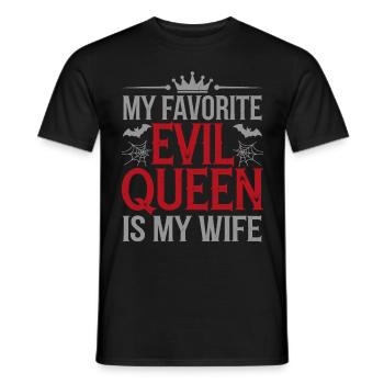Ma méchante reine préférée est ma femme - T-shirt homme - noir - Devant - AI Model Male 178 light (178cm)