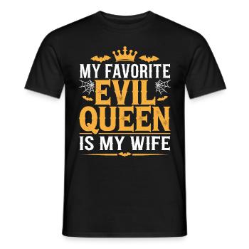 Ma méchante reine préférée est ma femme - T-shirt homme - noir - Devant - AI Model Male 178 light (178cm)