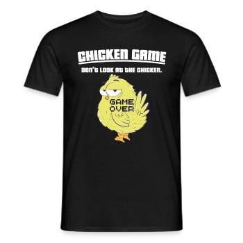 Hühnerspiel Do Not Look Lustig - Männer T-Shirt - Schwarz - Vorne - AI Model Male 178 light (178cm)