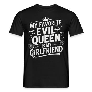 Ma méchante reine préférée est ma petite amie - T-shirt homme - noir - Devant - AI Model Male 178 light (178cm)