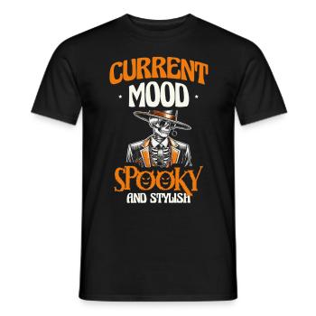 Aktuelle Stimmung Gruselig Und Stilvoll, Halloween - Männer T-Shirt - Schwarz - Vorne - AI Model Male 178 light (178cm)