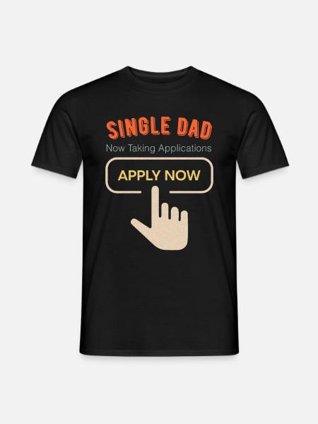 Single Dad funny cool - Männer T-Shirt - Schwarz