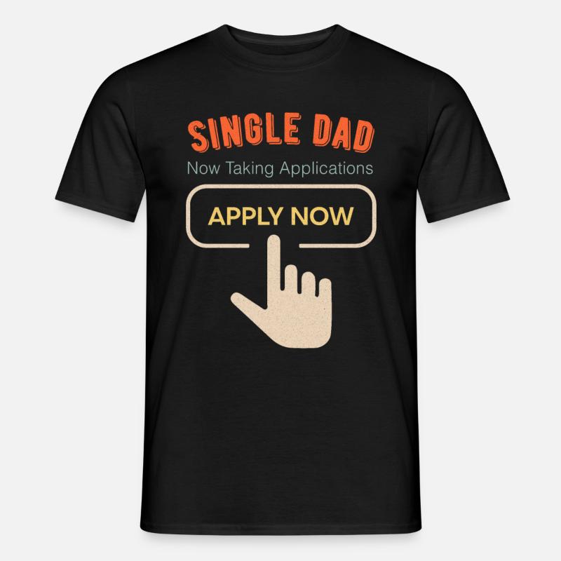 Single Dad funny cool - Männer T-Shirt - Schwarz