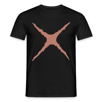 Anime Scar Anime Cosplay Training Gym Bodybuilding - Men's T-Shirt - black - Front - AI Model Male 178 light (178cm)
