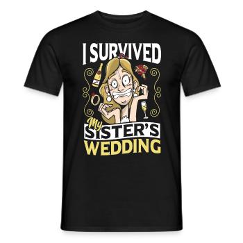 Hochzeit für Geschwister Hochzeitsparty Heiraten - Männer T-Shirt - Schwarz - Vorne - AI Model Male 178 light (178cm)