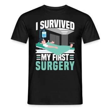 Chirurgische OP Operation PAtient - Männer T-Shirt - Schwarz - Vorne - AI Model Male 178 light (178cm)