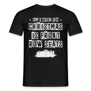 Tout ce que Noël veut Musique de Noël en premier - T-shirt homme - noir - Devant - AI Model Male 178 light (178cm)