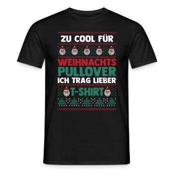 Père Noël Noël laid Noël - T-shirt homme - noir - Devant - AI Model Male 178 light (178cm)