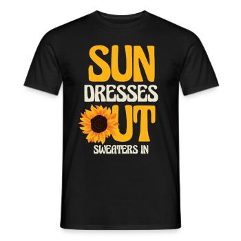 Sundressierungen Aus, Pullover In, Umarmen Vintage - Männer T-Shirt - Schwarz - Vorne - AI Model Male 178 light (178cm)