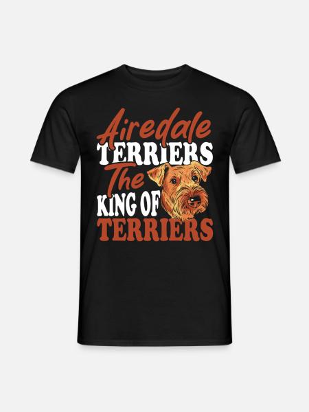 Airedale Rescue Terrier Airedale Terrier - Men's T-Shirt - black