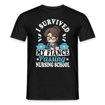 Gesundheitswesen Verlobter Krankenpflege schule - Männer T-Shirt - Schwarz - Vorne - AI Model Male 178 light (178cm)