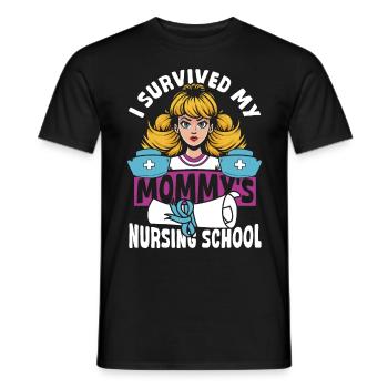 Abschluss Krankenschwester Krankenpflege Mutter - Männer T-Shirt - Schwarz - Vorne - AI Model Male 178 light (178cm)