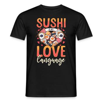 Buffet de sushis pour adultes - T-shirt homme - noir - Devant - AI Model Male 178 light (178cm)