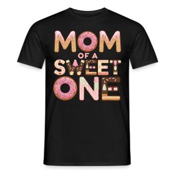 Mom of Sweet One 1st First Birthday Matching - Männer T-Shirt - Schwarz - Vorne - AI Model Male 178 light (178cm)