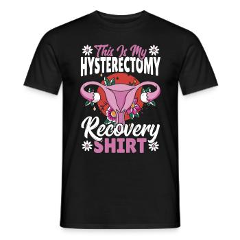 Hysterektomie Erholung Entfernung der Gebärmutter - Männer T-Shirt - Schwarz - Vorne - AI Model Male 178 light (178cm)
