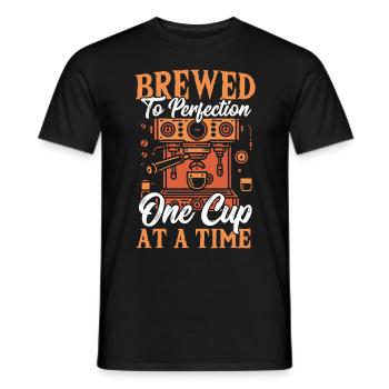 Coffee Lover Home Café Coffee Beans Home Barista - Men's T-Shirt - black - Front - AI Model Male 178 light (178cm)