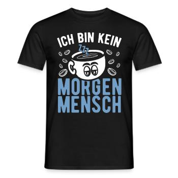 Nachteule Langschläfer Schlafmütze Morgenmensch - Männer T-Shirt - Schwarz - Vorne - AI Model Male 178 light (178cm)