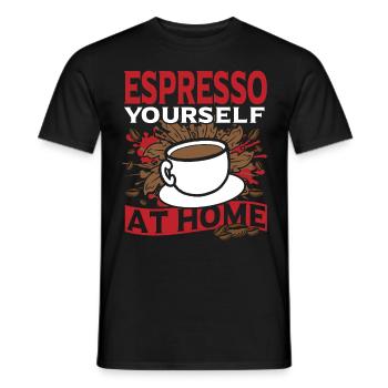Perfect Brew Coffee Beans Coffee Lover Home - Männer T-Shirt - Schwarz - Vorne - AI Model Male 178 light (178cm)