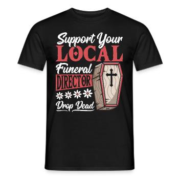 Soutenez votre section locale - T-shirt homme - noir - Devant - AI Model Male 178 light (178cm)