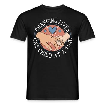 Thank You Gifts for Adoptive Parents Foster Parents - Men's T-Shirt - black - Front - AI Model Male 178 light (178cm)