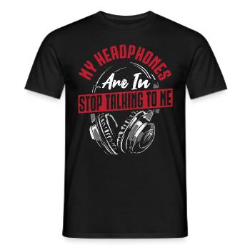 DJ Party Favors, Dance Club Music, - Men's T-Shirt - black - Front - AI Model Male 178 light (178cm)