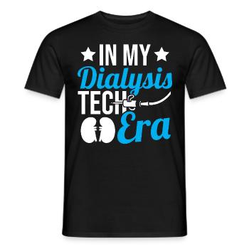 À l’époque de la technologie de la dialyse - T-shirt homme - noir - Devant - AI Model Male 178 light (178cm)