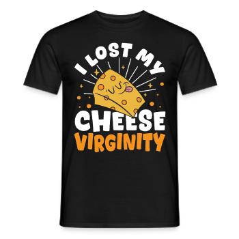 Fromage Mozzarella Fromage Cheddar Amateurs de fromage - T-shirt homme - noir - Devant - AI Model Male 178 light (178cm)
