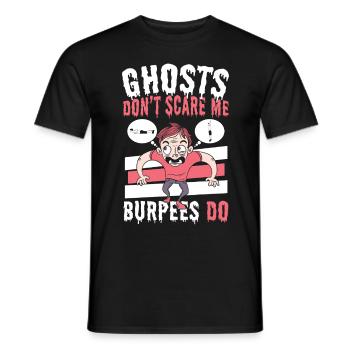 Fitness Jump Squats Burpees Entraînement - T-shirt homme - noir - Devant - AI Model Male 178 light (178cm)