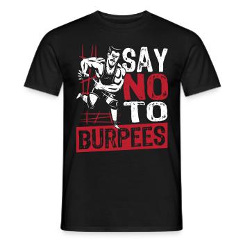 Burpees mit hochintensivem Intervalltraining - Männer T-Shirt - Schwarz - Vorne - AI Model Male 178 light (178cm)