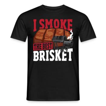 Grilled Meat Grilled Smoked Beef - Men's T-Shirt - black - Front - AI Model Male 178 light (178cm)
