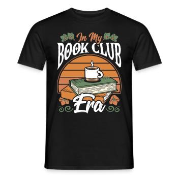 Roman Reading Bücherwurm In Meiner Buchclub -Ära - Männer T-Shirt - Schwarz - Vorne - AI Model Male 178 light (178cm)