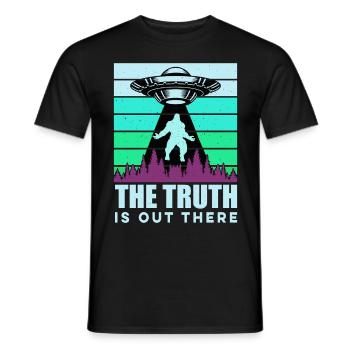 OVNI Bigfoot Yeti Sasquatch - T-shirt homme - noir - Devant - AI Model Male 178 light (178cm)