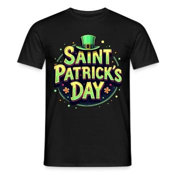 Saint Patrick's Day Beer - Men's T-Shirt - black - Front - AI Model Male 178 light (178cm)