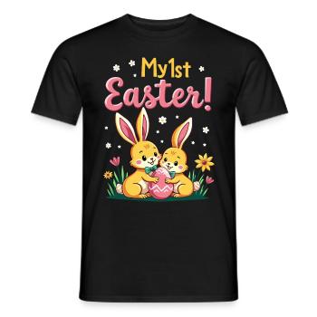 My 1ST Easter Sweet Easter Bunnies First Easter - Men's T-Shirt - black - Front - AI Model Male 178 light (178cm)