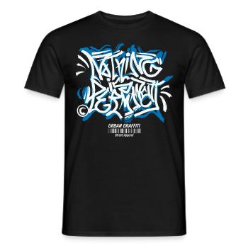 Streetwear Urban Graffiti - Men's T-Shirt - black - Front - AI Model Male 178 light (178cm)