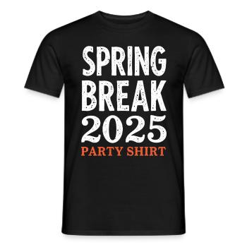 Spring Break 2025 Party Shirt - Men's T-Shirt - black - Front - AI Model Male 178 light (178cm)