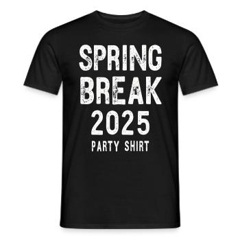 Spring Break 2025 Party Shirt - Men's T-Shirt - black - Front - AI Model Male 178 light (178cm)