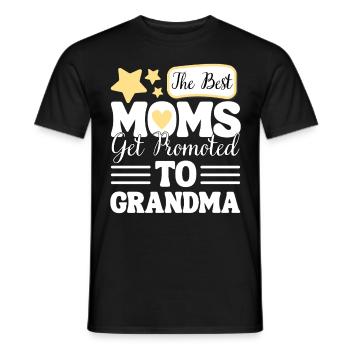 Funny Saying Grandma Promotion - Men's T-Shirt - black - Front - AI Model Male 178 light (178cm)