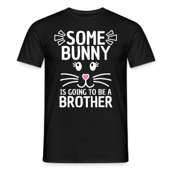 Funny Easter Saying Brother Easter - Men's T-Shirt - black - Front - AI Model Male 178 light (178cm)