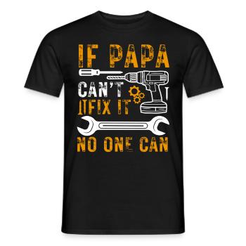 Craftsman Dad Mechanic Father Saying - Men's T-Shirt - black - Front - AI Model Male 178 light (178cm)