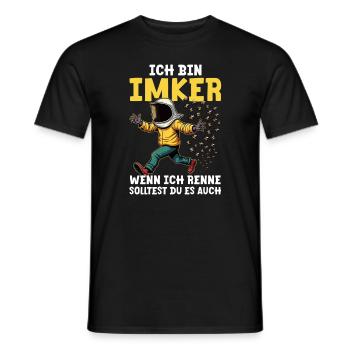 Lustiger Imker Spruch - Männer T-Shirt - Schwarz - Vorne - AI Model Male 178 light (178cm)