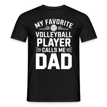 Volleyball Spruch Lustiges Volleyball Geschenk - Männer T-Shirt - Schwarz - Vorne - AI Model Male 178 light (178cm)